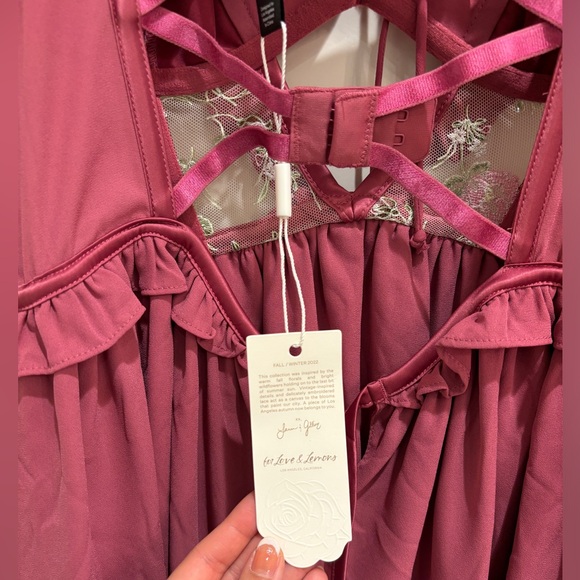 FOR LOVE & LEMONS Camila Sleeved Slip Dress - Picture 5 of 13